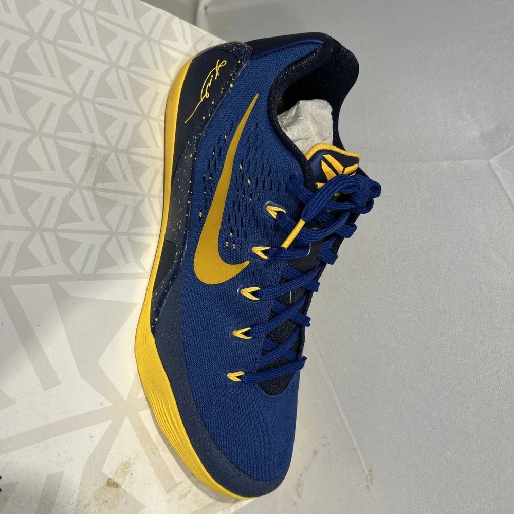 Nike Kobe 9 IX Low Em Men's Sneakers Size 12 , University Gold Gym Blue W/box